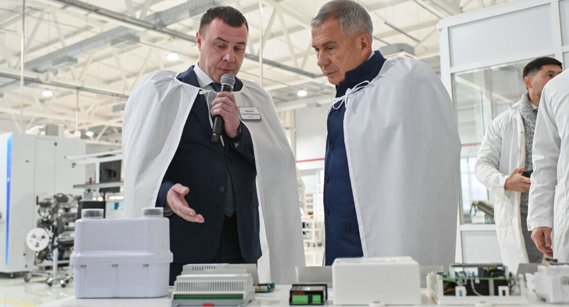 Президент Республики Татарстан Рустам Минниханов посетил технопарк Промэнерго